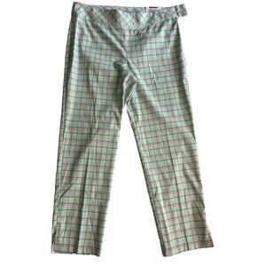 Izod Golf Capri Pants Size 4 Green Pink White